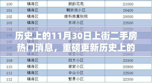 揭秘历史上的11月30日上街二手房最新动态,智能生活科技神器重磅更新!