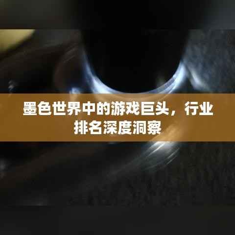 墨色世界中的游戏巨头,行业排名深度洞察